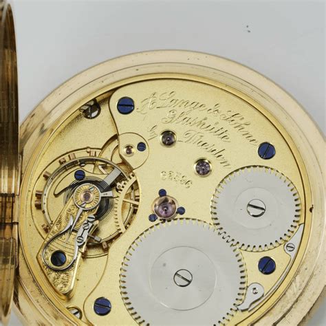 lange und söhne taschenuhr gold 1910|More.